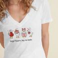 Goose Forget Flowers Buy Me Books Women's Jersey Short Sleeve Deep V-Neck Tshirt Goose Forget Flowers Buy Me Books Women's Jersey Short Sleeve Deep V-Neck Tshirt