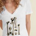 Hip And Leg Bones Book Print Vintage Human Bones Women's Jersey Short Sleeve Deep V-Neck Tshirt Hip And Leg Bones Book Print Vintage Human Bones Women's Jersey Short Sleeve Deep V-Neck Tshirt