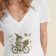 On My Way To Hoard Books And Cause Chaos Women's Jersey Short Sleeve Deep V-Neck Tshirt