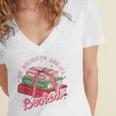 My Holidays Are All Booked Christmas Reading Books Bookish Women's Jersey Short Sleeve Deep V-Neck Tshirt My Holidays Are All Booked Christmas Reading Books Bookish Women's Jersey Short Sleeve Deep V-Neck Tshirt