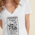 Introverted BUT Willing To Discuss Books Book Lover Women's Jersey Short Sleeve Deep V-Neck Tshirt