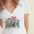 It's A Good Day To Read A Book Floral Book Lovers Librarian Women's Jersey Short Sleeve Deep V-Neck Tshirt It's A Good Day To Read A Book Floral Book Lovers Librarian Women's Jersey Short Sleeve Deep V-Neck Tshirt