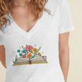 Its a Good Day To Read a Book Librarian Books Reading Floral Women's Jersey Short Sleeve Deep V-Neck Tshirt Its a Good Day To Read a Book Librarian Books Reading Floral Women's Jersey Short Sleeve Deep V-Neck Tshirt