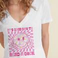 It's Good Day To Read Book Library Reading Lovers Women's Jersey Short Sleeve Deep V-Neck Tshirt