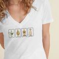 Just A Bookish Goose Reader SillyGoose Book Lover Outfit Women's Jersey Short Sleeve Deep V-Neck Tshirt
