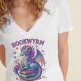 Just a Girl Who Loves Dragons And Books Women's Jersey Short Sleeve Deep V-Neck Tshirt Just a Girl Who Loves Dragons And Books Women's Jersey Short Sleeve Deep V-Neck Tshirt