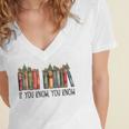 If You Know You Know 6 7 Reading Books Christmas Women's Jersey Short Sleeve Deep V-Neck Tshirt If You Know You Know 6 7 Reading Books Christmas Women's Jersey Short Sleeve Deep V-Neck Tshirt