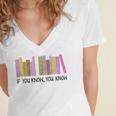 If You Know You Know 6 7 Reading Books Lovers Women's Jersey Short Sleeve Deep V-Neck Tshirt If You Know You Know 6 7 Reading Books Lovers Women's Jersey Short Sleeve Deep V-Neck Tshirt