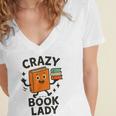 Librarian Book Reader Collector Book Worm For Women Women's Jersey Short Sleeve Deep V-Neck Tshirt