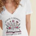 Librarian Cute Bookish It's A Good Day To Read A Book Lover Women's Jersey Short Sleeve Deep V-Neck Tshirt Librarian Cute Bookish It's A Good Day To Read A Book Lover Women's Jersey Short Sleeve Deep V-Neck Tshirt
