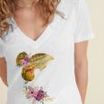 And Into The Library She Goes Book Lover Reading Bookworm Women's Jersey Short Sleeve Deep V-Neck Tshirt