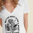 I Look Better Bent Over A Book Smut Reader Women's Jersey Short Sleeve Deep V-Neck Tshirt