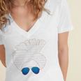 Being Maharashtrian Me Marathi Books Reader Premium Tri-Blend Women's Jersey Short Sleeve Deep V-Neck Tshirt