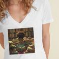 Melanin Afro Women Educated Reading Book History Girls Women's Jersey Short Sleeve Deep V-Neck Tshirt Melanin Afro Women Educated Reading Book History Girls Women's Jersey Short Sleeve Deep V-Neck Tshirt