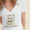 Minimalist Book Lover Pun Humor For Bookworms Librarians Art Premium Tri-Blend Women's Jersey Short Sleeve Deep V-Neck Tshirt