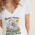 Oops I Bought Another Book Duck Sunshine Women's Jersey Short Sleeve Deep V-Neck Tshirt