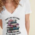 There Is No Such Thing As Too Many Books Lover Women Kids Women's Jersey Short Sleeve Deep V-Neck Tshirt There Is No Such Thing As Too Many Books Lover Women Kids Women's Jersey Short Sleeve Deep V-Neck Tshirt