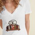 Read More Banned Books Reader Cat Lover Librarian Freedom Women's Jersey Short Sleeve Deep V-Neck Tshirt Read More Banned Books Reader Cat Lover Librarian Freedom Women's Jersey Short Sleeve Deep V-Neck Tshirt