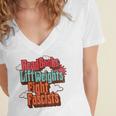 Read Books Lift Weights Fight Fascists Reading No Kings Premium Tri-Blend Women's Jersey Short Sleeve Deep V-Neck Tshirt Read Books Lift Weights Fight Fascists Reading No Kings Premium Tri-Blend Women's Jersey Short Sleeve Deep V-Neck Tshirt