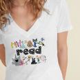 Read Children's Books Teacher Women's Jersey Short Sleeve Deep V-Neck Tshirt