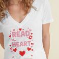 Read Your Heart Out Valentine Reading Book Lover Teacher Premium Tri-Blend Women's Jersey Short Sleeve Deep V-Neck Tshirt Read Your Heart Out Valentine Reading Book Lover Teacher Premium Tri-Blend Women's Jersey Short Sleeve Deep V-Neck Tshirt