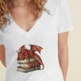 I Read Because Roasting People Is Frowned Upon Dragon Book Premium Tri-Blend Women's Jersey Short Sleeve Deep V-Neck Tshirt