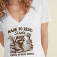 Reading Book Lover Made To Read Books Forces To Read Emails Women's Jersey Short Sleeve Deep V-Neck Tshirt Reading Book Lover Made To Read Books Forces To Read Emails Women's Jersey Short Sleeve Deep V-Neck Tshirt