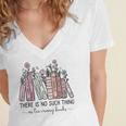 Reading There Is No Such Thing As Too Many Books Librarian Women's Jersey Short Sleeve Deep V-Neck Tshirt Reading There Is No Such Thing As Too Many Books Librarian Women's Jersey Short Sleeve Deep V-Neck Tshirt