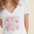 Romance Book Tropes Women's Jersey Short Sleeve Deep V-Neck Tshirt Romance Book Tropes Women's Jersey Short Sleeve Deep V-Neck Tshirt