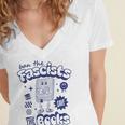 Save The Books Ban Fascists Stand For Book Readers Women's Jersey Short Sleeve Deep V-Neck Tshirt Save The Books Ban Fascists Stand For Book Readers Women's Jersey Short Sleeve Deep V-Neck Tshirt