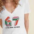 Six Seven 67 If You Know You Know 6 7 Reading Books Women's Jersey Short Sleeve Deep V-Neck Tshirt Six Seven 67 If You Know You Know 6 7 Reading Books Women's Jersey Short Sleeve Deep V-Neck Tshirt