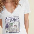 Smut Goblin Reading Club Book Lover Dark Academia Women's Jersey Short Sleeve Deep V-Neck Tshirt Smut Goblin Reading Club Book Lover Dark Academia Women's Jersey Short Sleeve Deep V-Neck Tshirt