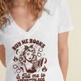 Smut Reader Spicy Buys Me Books & Tells Me To Stfuattdlagg Women's Jersey Short Sleeve Deep V-Neck Tshirt Smut Reader Spicy Buys Me Books & Tells Me To Stfuattdlagg Women's Jersey Short Sleeve Deep V-Neck Tshirt
