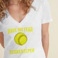 Softball Scorekeeper For a Score Book Keeper Premium Tri-Blend Women's Jersey Short Sleeve Deep V-Neck Tshirt