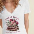 Spicy Books Spread Those Pages Like A Good Girl Dark Romance Women's Jersey Short Sleeve Deep V-Neck Tshirt Spicy Books Spread Those Pages Like A Good Girl Dark Romance Women's Jersey Short Sleeve Deep V-Neck Tshirt