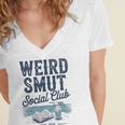 Spicy Romance Book Reader Fan Weird Smut Social Club Premium Tri-Blend Women's Jersey Short Sleeve Deep V-Neck Tshirt