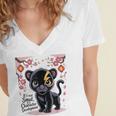 Spicy Romance Character Development Book Reader Design Women's Jersey Short Sleeve Deep V-Neck Tshirt