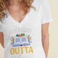 Straight Outta The Library Book Lover Men Women Premium Tri-Blend Women's Jersey Short Sleeve Deep V-Neck Tshirt Straight Outta The Library Book Lover Men Women Premium Tri-Blend Women's Jersey Short Sleeve Deep V-Neck Tshirt