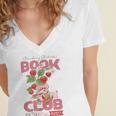 Strawberry Shortcake Book Club 1979 With Berry Besties Women's Jersey Short Sleeve Deep V-Neck Tshirt
