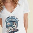 My Summer Is Fully Booked Fun Girls Summer Book Lovers Women's Jersey Short Sleeve Deep V-Neck Tshirt My Summer Is Fully Booked Fun Girls Summer Book Lovers Women's Jersey Short Sleeve Deep V-Neck Tshirt