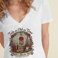 Tale As Old As Time Belle's Book Shop Book Coffee Book Women's Jersey Short Sleeve Deep V-Neck Tshirt
