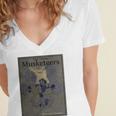 The Three Musketeers Book Cover Women's Jersey Short Sleeve Deep V-Neck Tshirt The Three Musketeers Book Cover Women's Jersey Short Sleeve Deep V-Neck Tshirt