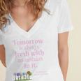 Tomorrow Is Fresh Anne Of Green Gables Book Quote Shirt Premium Tri-Blend Women's Jersey Short Sleeve Deep V-Neck Tshirt Tomorrow Is Fresh Anne Of Green Gables Book Quote Shirt Premium Tri-Blend Women's Jersey Short Sleeve Deep V-Neck Tshirt