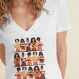 History Month Educated Black Women Girls Reading Books Women's Jersey Short Sleeve Deep V-Neck Tshirt History Month Educated Black Women Girls Reading Books Women's Jersey Short Sleeve Deep V-Neck Tshirt