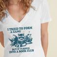 I Tried To Form A Gang But It Turned Into A Book-Club Reader Premium Tri-Blend Women's Jersey Short Sleeve Deep V-Neck Tshirt I Tried To Form A Gang But It Turned Into A Book-Club Reader Premium Tri-Blend Women's Jersey Short Sleeve Deep V-Neck Tshirt