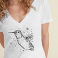 Tucson Festival Of Books TFOB 2010 Hummingbird Mascot Women's Jersey Short Sleeve Deep V-Neck Tshirt Tucson Festival Of Books TFOB 2010 Hummingbird Mascot Women's Jersey Short Sleeve Deep V-Neck Tshirt