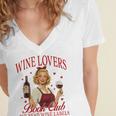 Valentine’s Day Wine Lovers Book Club We Read Wine Labels Women's Jersey Short Sleeve Deep V-Neck Tshirt Valentine’s Day Wine Lovers Book Club We Read Wine Labels Women's Jersey Short Sleeve Deep V-Neck Tshirt