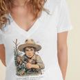 Vintage Children's Books The Adventures Of Tom Sawyer 1876 Women's Jersey Short Sleeve Deep V-Neck Tshirt