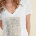 Vintage Library Due Date Card For Book Lovers Librarians Women's Jersey Short Sleeve Deep V-Neck Tshirt Vintage Library Due Date Card For Book Lovers Librarians Women's Jersey Short Sleeve Deep V-Neck Tshirt