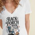 Vintage Reader Author Country Aesthetic Back Porch Book Club Women's Jersey Short Sleeve Deep V-Neck Tshirt Vintage Reader Author Country Aesthetic Back Porch Book Club Women's Jersey Short Sleeve Deep V-Neck Tshirt